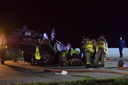 Single-vehicle crash reported Sunday night